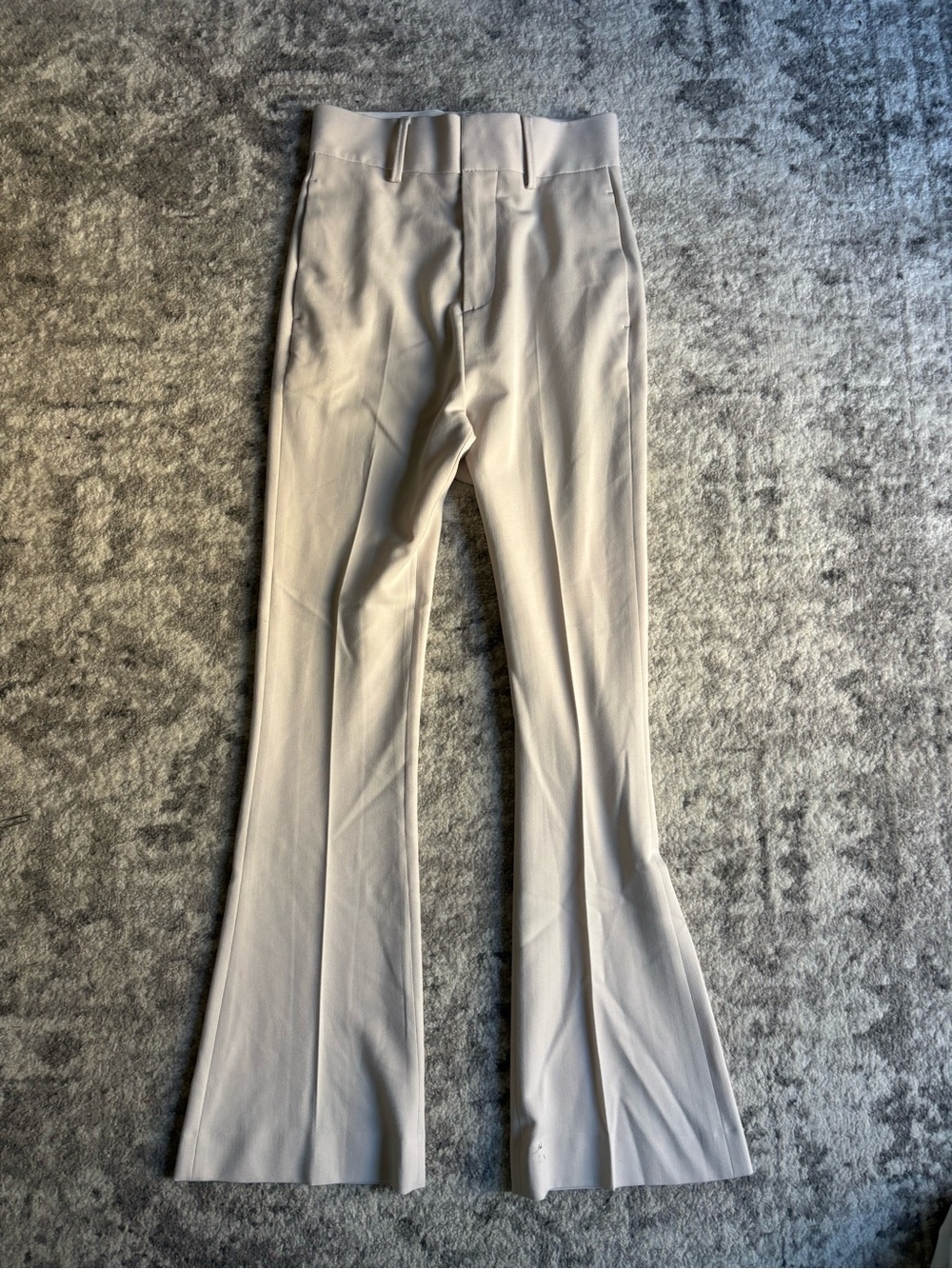 ASOS Cream Bootcut Flare Trousers